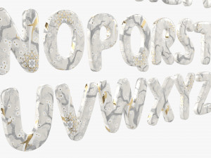 Alphabet Letters 03 3D 模型