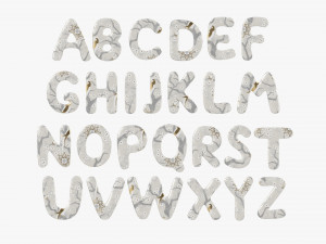 Alphabet Letters 03 3D 模型