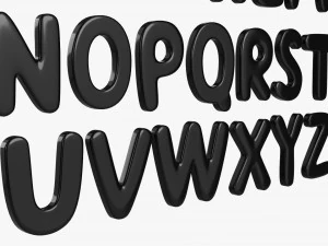 Alphabet Letters 04 3D Model