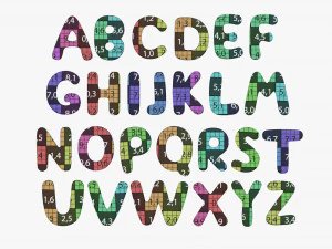 Alphabet Letters 04 3D Model