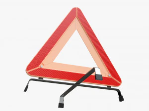 Car Emergency Sign 3D Model