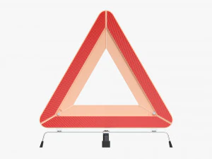 Car Emergency Sign 3D Model
