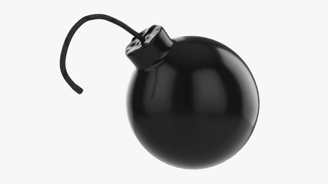 Cartoon Style Bomb Model 3D .c4d .max .obj .3ds .fbx .stl .blend 
