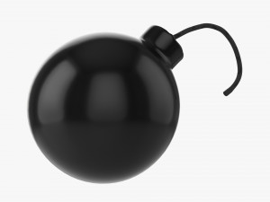 Cartoon Style Bomb Model 3D