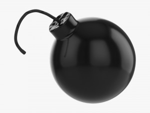 Cartoon Style Bomb Model 3D