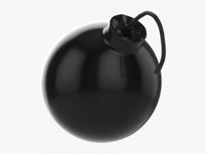Cartoon Style Bomb Model 3D
