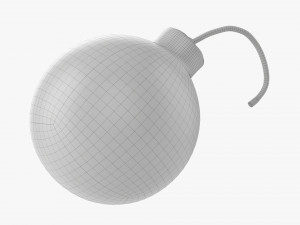 Cartoon Style Bomb Model 3D