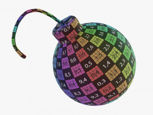 Cartoon Style Bomb Model 3D
