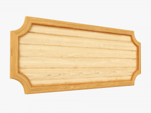 Decorative Wooden Plate 3D Model