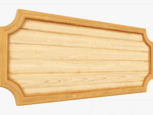 Decorative Wooden Plate 3D Model