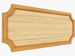 Decorative Wooden Plate 3D 모델