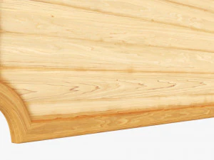 Decorative Wooden Plate 3D Model