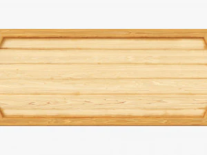 Decorative Wooden Plate 3D Model