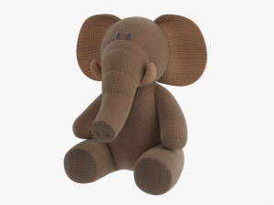 Elephant Soft Toy V1 3D 模型