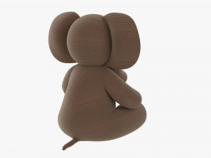 Elephant Soft Toy V1 3D 模型