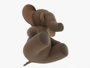 Elephant Soft Toy V1 3D 模型