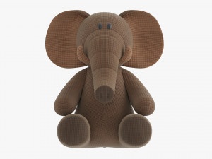 Elephant Soft Toy V1 3D 模型