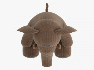 Elephant Soft Toy V1 3D 模型