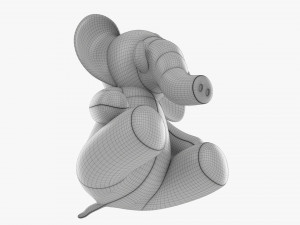 Elephant Soft Toy V1 3D 模型