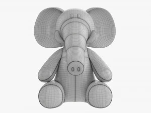 Elephant Soft Toy V2 3D Model