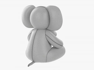Elephant Soft Toy V2 3D Model