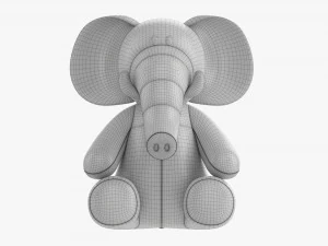 Elephant Soft Toy V2 3D Model