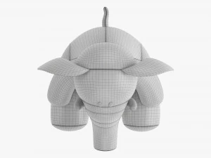 Elephant Soft Toy V2 3D Model