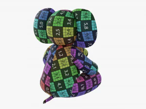 Elephant Soft Toy V2 3D Model