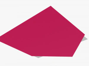 Envelope Mockup 05 Open Pink 3D Model