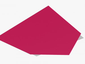 Envelope Mockup 05 Open Pink White 3D मॉडल