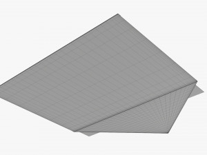 Envelope Mockup 05 Open White 3D Model