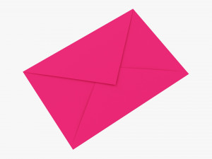 Envelope Mockup 05 Pink Modelo 3D
