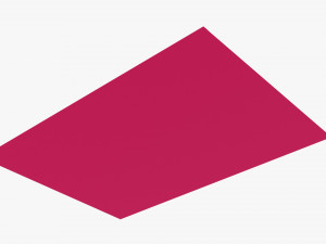 Envelope Mockup 05 Pink 3D-Modell