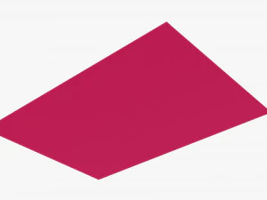 Envelope Mockup 05 Pink 3D Model