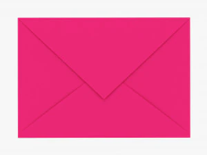 Envelope Mockup 05 Pink 3D Model