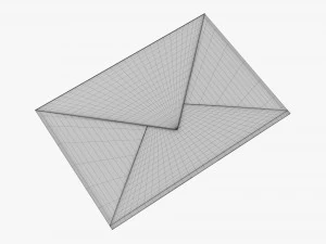 Envelope Mockup 05 Pink 3D Model