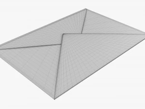 Envelope Mockup 05 Pink 3D Model