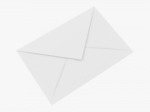 Envelope Mockup 05 White Modelo 3D