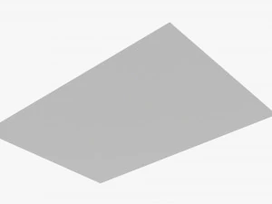 Envelope Mockup 05 White 3D Model