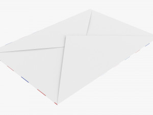 Envelope Mockup 05 White V2 3D-Modell