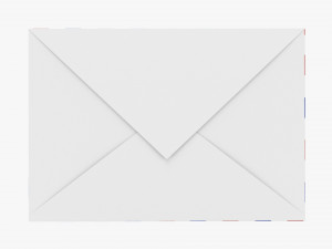 Envelope Mockup 05 White V2 3D-Modell