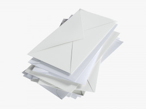 Envelope Stack 3D Model