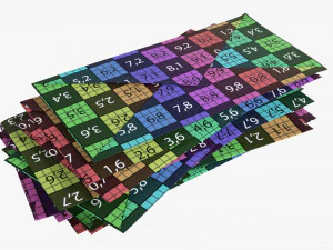 Stos kopert Model 3D