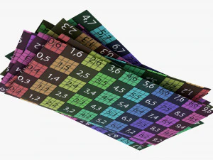 Stos kopert Model 3D