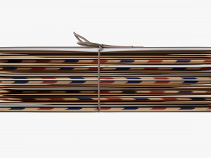 Envelope Stack Tied Up 3D Model