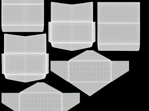 Envelope Stack Tied Up 3D Model