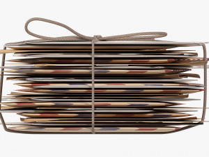 Envelope Stack Tied Up Dirty 3D मॉडल