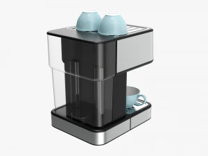 Espresso Coffee Machine With Mug 3D Model
