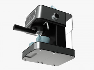 Espresso Coffee Machine With Mug 3D 모델