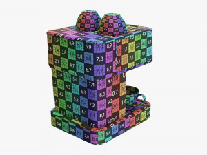 Espresso Coffee Machine With Mug 3D 모델